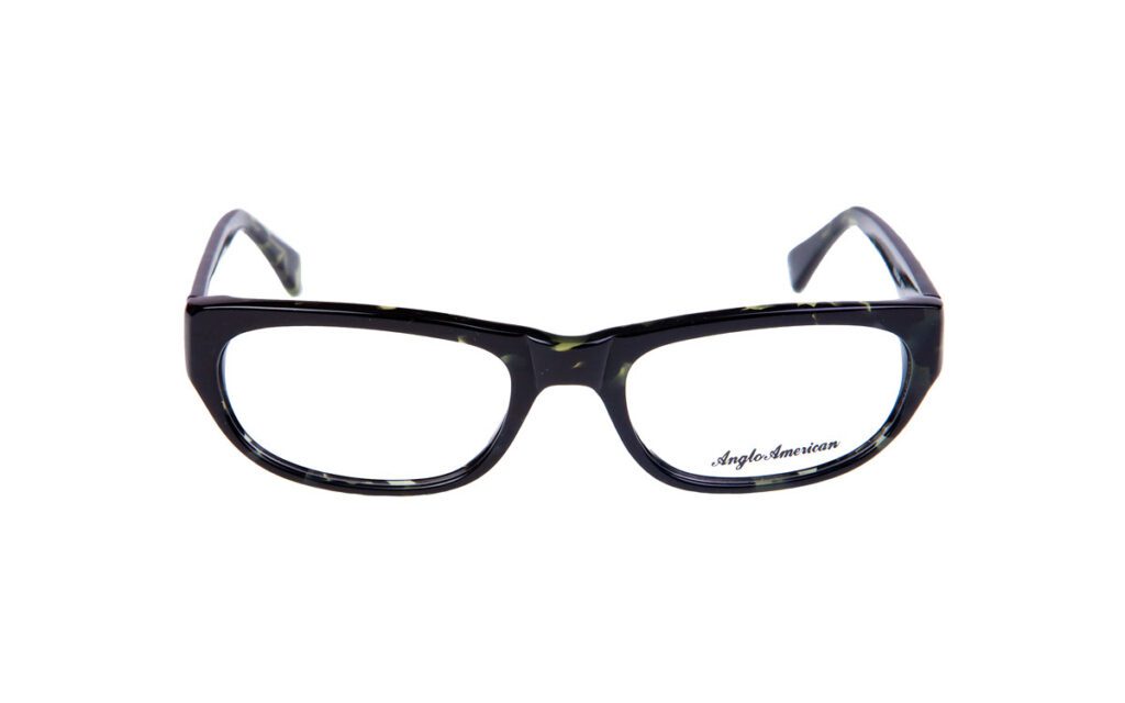 A pair of glasses is shown with the bottom half of it.